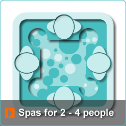 Algarve Hot Tub Spas for 2 to 4 people